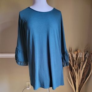 NWT Suzanne Betro Bell Sleeve Tunic 2X